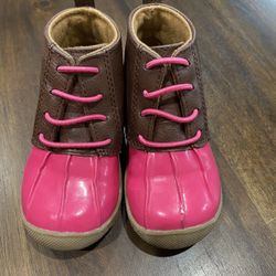 Babygirl Leather Snow Boots 