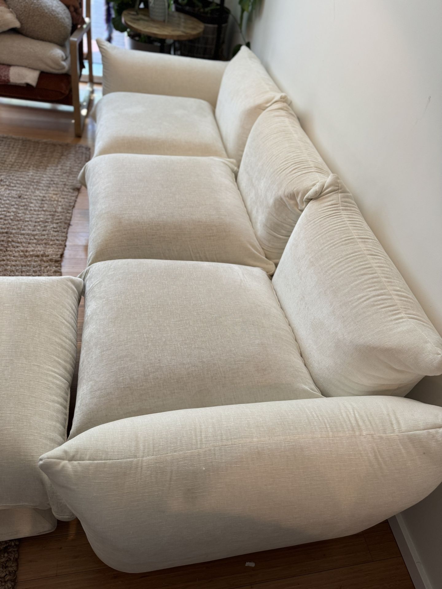 Sectional Ivory Sofa
