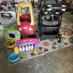 Stroller/car/basquetball Toy