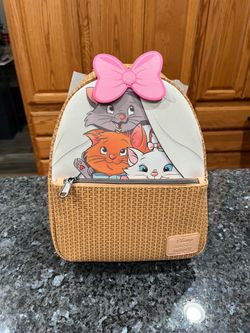 Loungefly Disney The Aristocats Kitten Basket Mini Backpack.  Brand new never removed packaging.