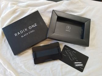 Radix One Black Steel wallet