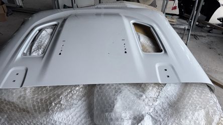 2018 - 2024 white Jeep Wrangler hood