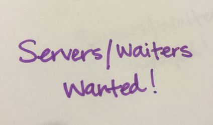 Looking for Servers/Waiters -private event