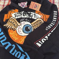 NEVER WORN TRUE RELIGIONxVON DUTCH COLLAB HOODIE XL