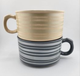 Set Of 2 Temptations By Tara Soup Mugs/Bowls