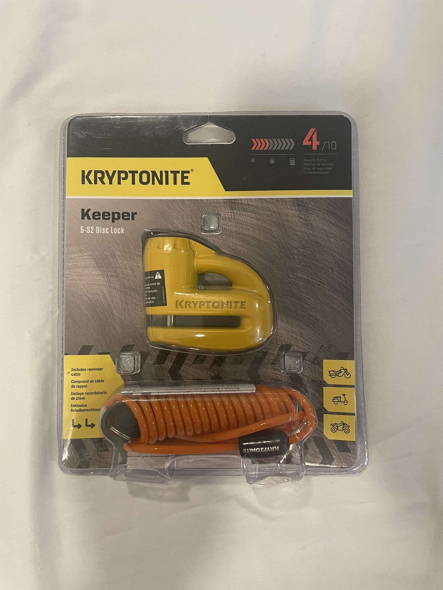 Kryptonite Motorcycle Disc Brake Lock