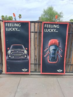 Mini Cooper signs