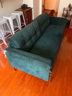 Green Velvet Couch