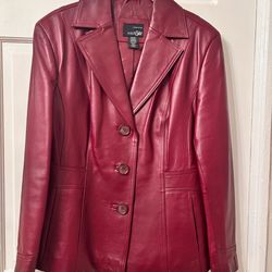 Women’s/Petites Leather Blazer