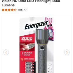Vision HD Ultra LED Flashlight, 2000 Lumens