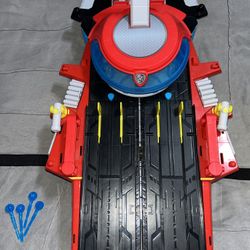 PAW Patrol The Mighty Movie Aircraft Carrier HQ - EXCELLENT CONDITION