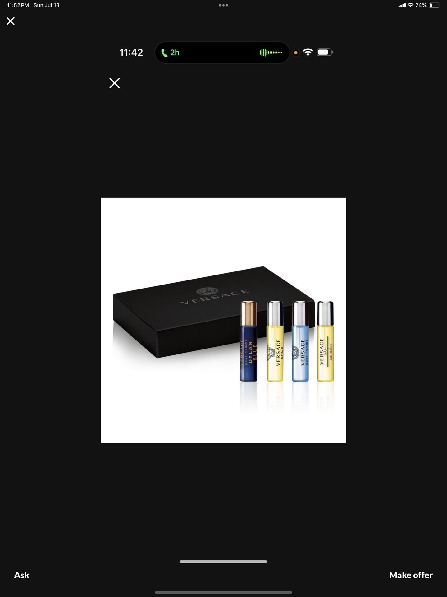New Versace I Men's Travel Spray Set 5ml Each