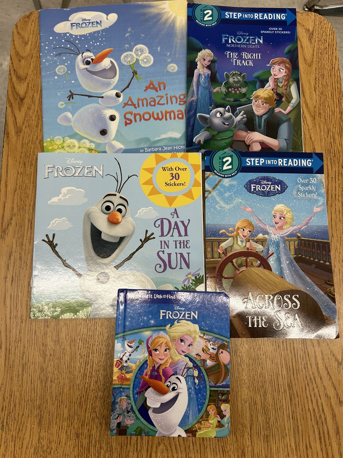 "Frozen" themed Children's books lot of 5