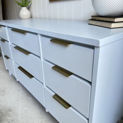 Refurbished Baby Blue Wood MCM Dresser for Sale in Pasadena, CA - OfferUp