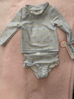 Carters  2 piece swimsuit size 3 months