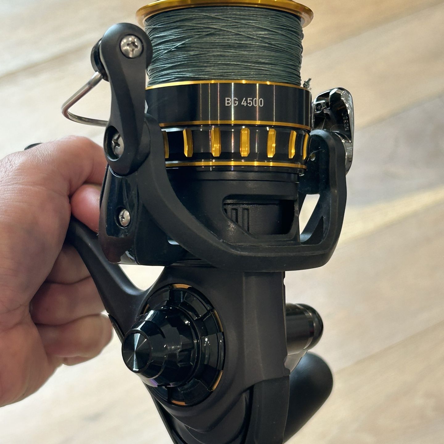 daiwa bg spinning reel 4500 Gomexus Plug&Play Aluminum Power Handle For Grumpys Tackle Daiwa Black Gold (BG) 5.7:1