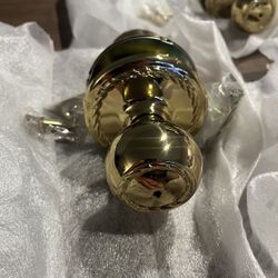 Home Decor Renovation Doors Gold Plated Door Knobs  