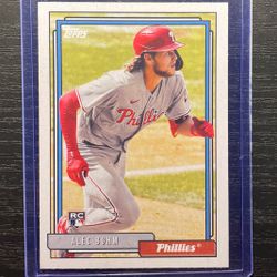 2021 Topps Alec Bohm Rookie Baseball Card #T92-36