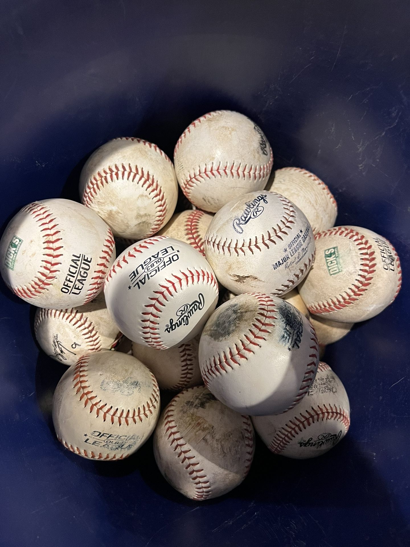Baseball Balls Synthetic Leather Cover 33 Total
