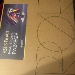 ASUS ProArt Display PA248QV 24.1" WUXGA (1920 x 1200) 16:10 Monitor, 100% sRGB/Rec.709 ДЕ < 2, IPS, DisplayPort HDMI D-Sub, Calman Verified, Anti-glar