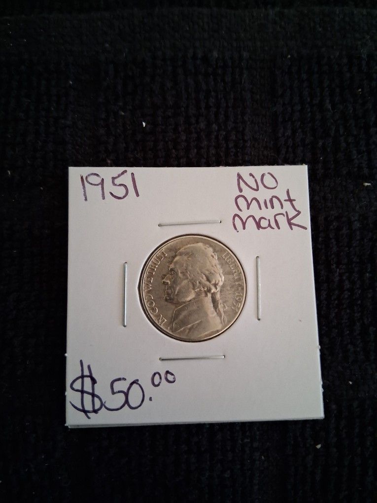 1951 NO MINT Mark