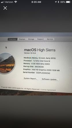 MacBook retina 2015 very good condition!!