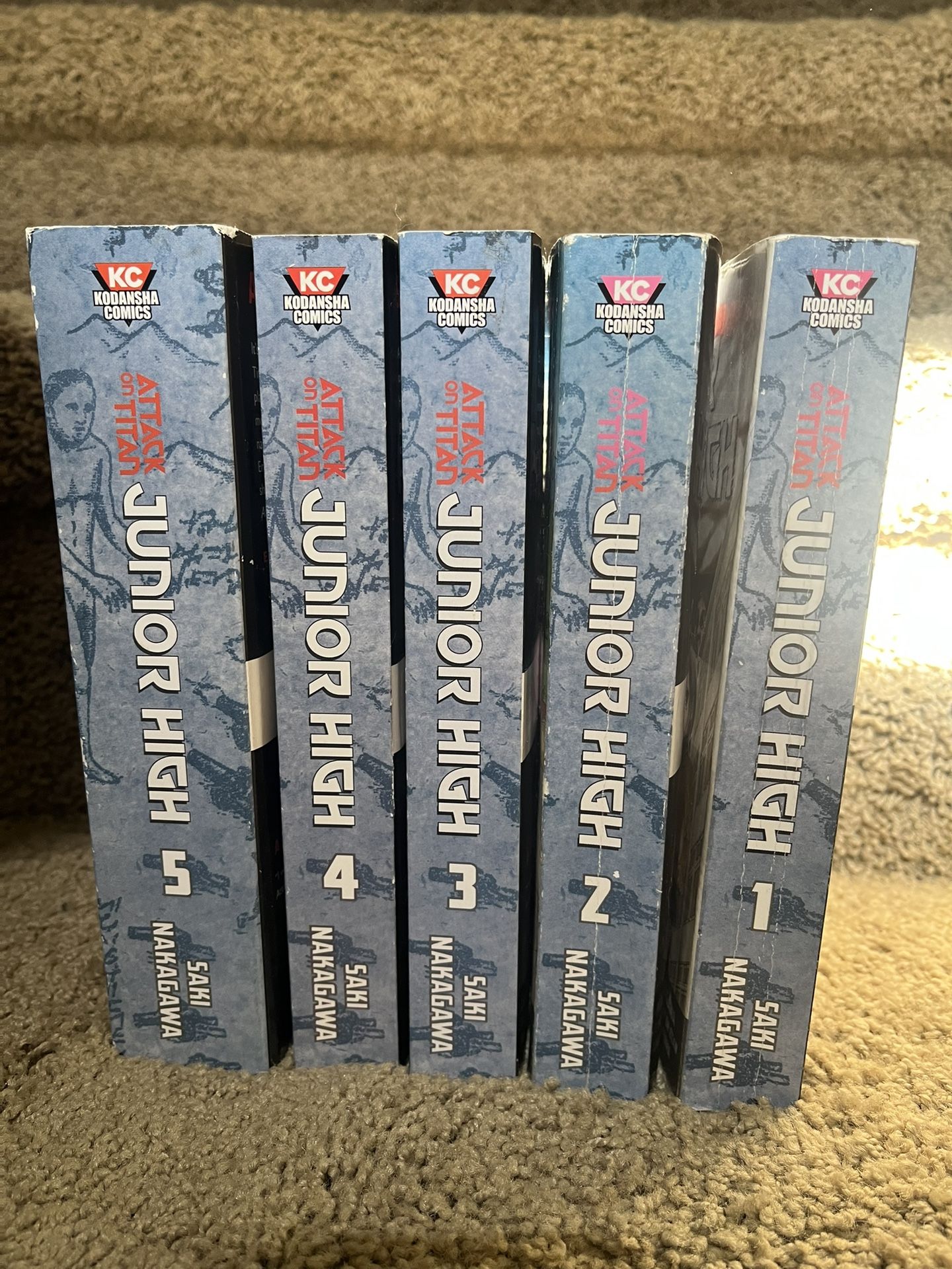 Attack on Titan Junior High 1-5 Books