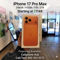Apple IPhone 17 Pro Max Unlocked 
