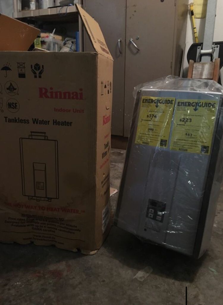 Only $350 -cost $950 Rinnai High efficiency plus 7.5gal Water heater model r94ls