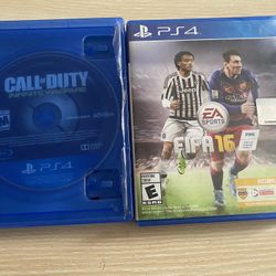 Call Of Duty And FIFA 16 For PS4