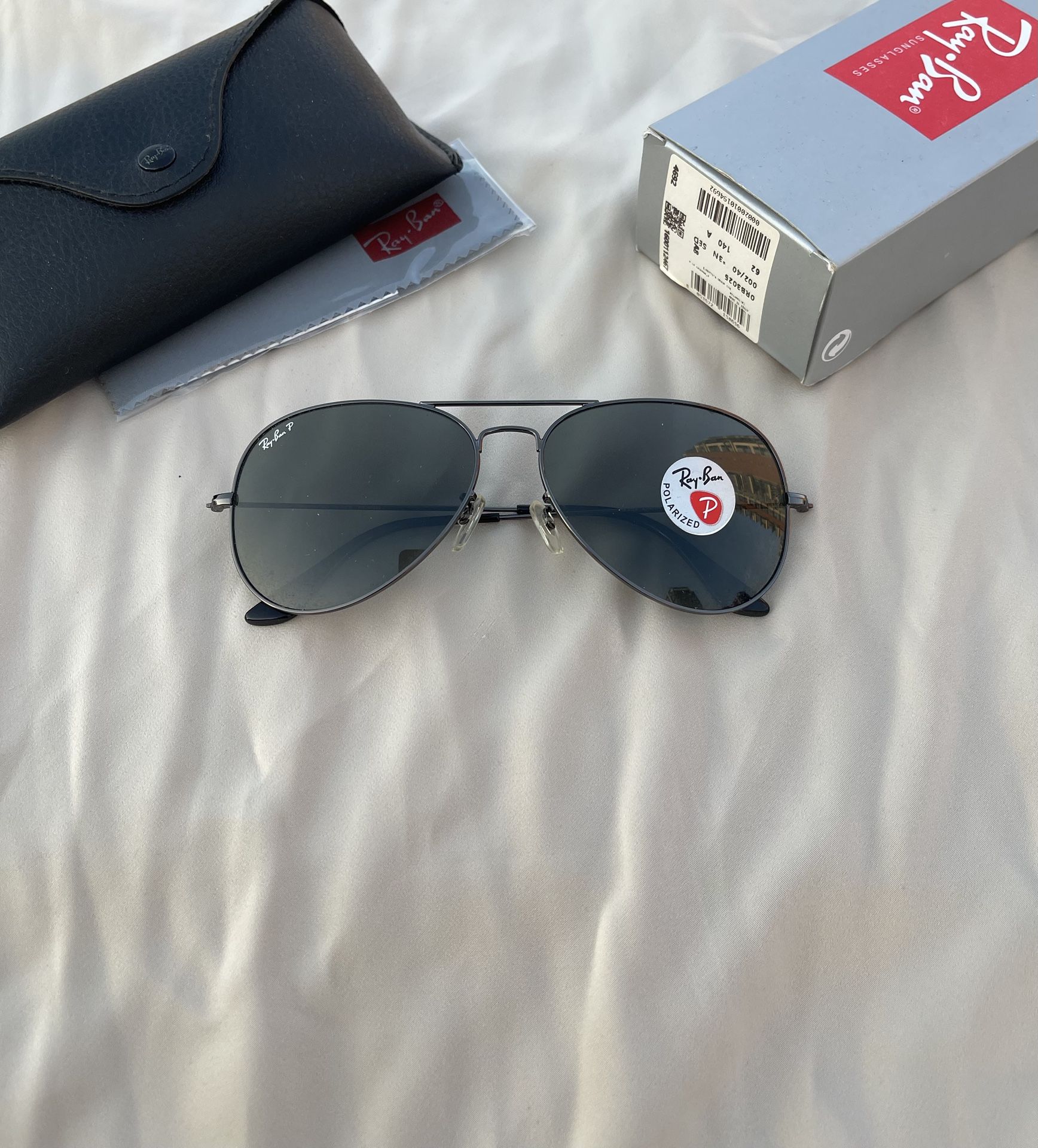 Polarized Lenses Aviator 3025 Black Sunglasses