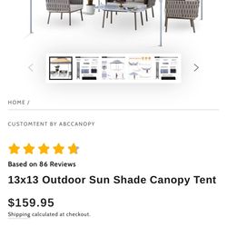 New Foldable Canopy 13”x13” Khaki Color 