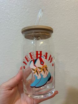Yeehaw Glass  Cup