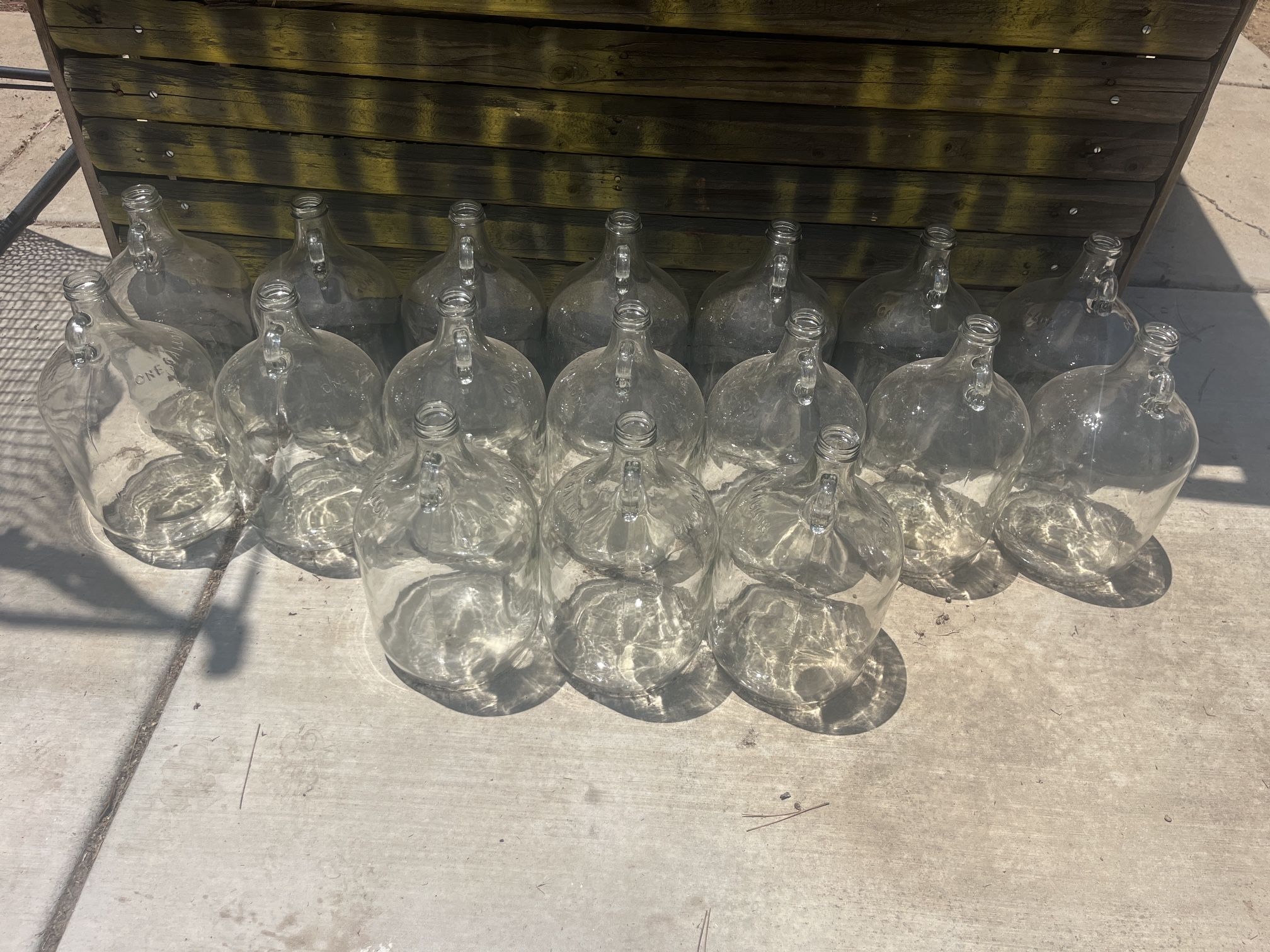 Glass Gallon Jug Wedding Centerpiece Table Decoration Vintage No Cap Coins