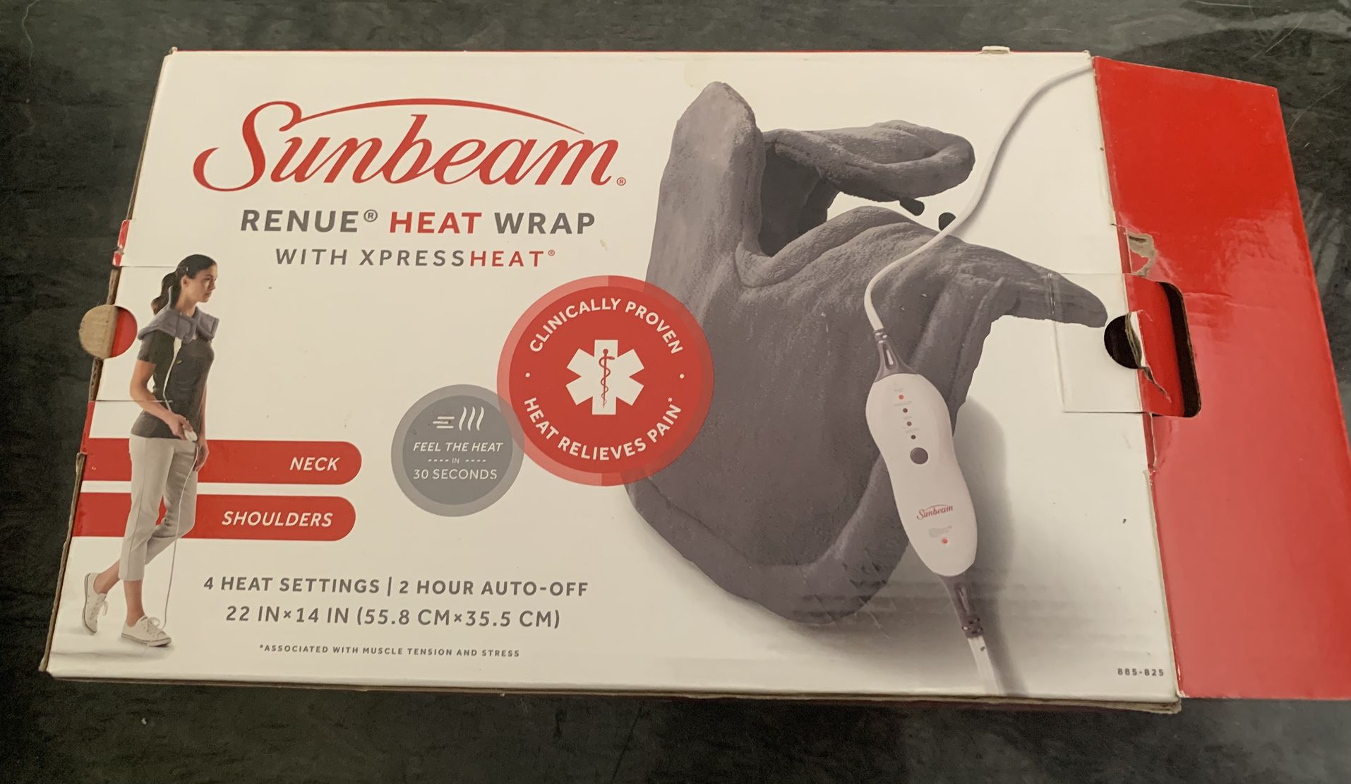 Sunbeam Renue Heat Wrap with XpressHeat – Neck & Shoulders Heating Pad