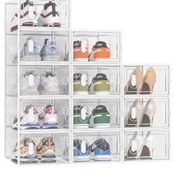 12 Pack Stackable Shoe Organizer 