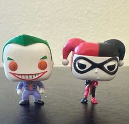 DC Mini Joker and Harley Quinn Funko Pocket Pop Duo