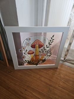 Hand painted glass art