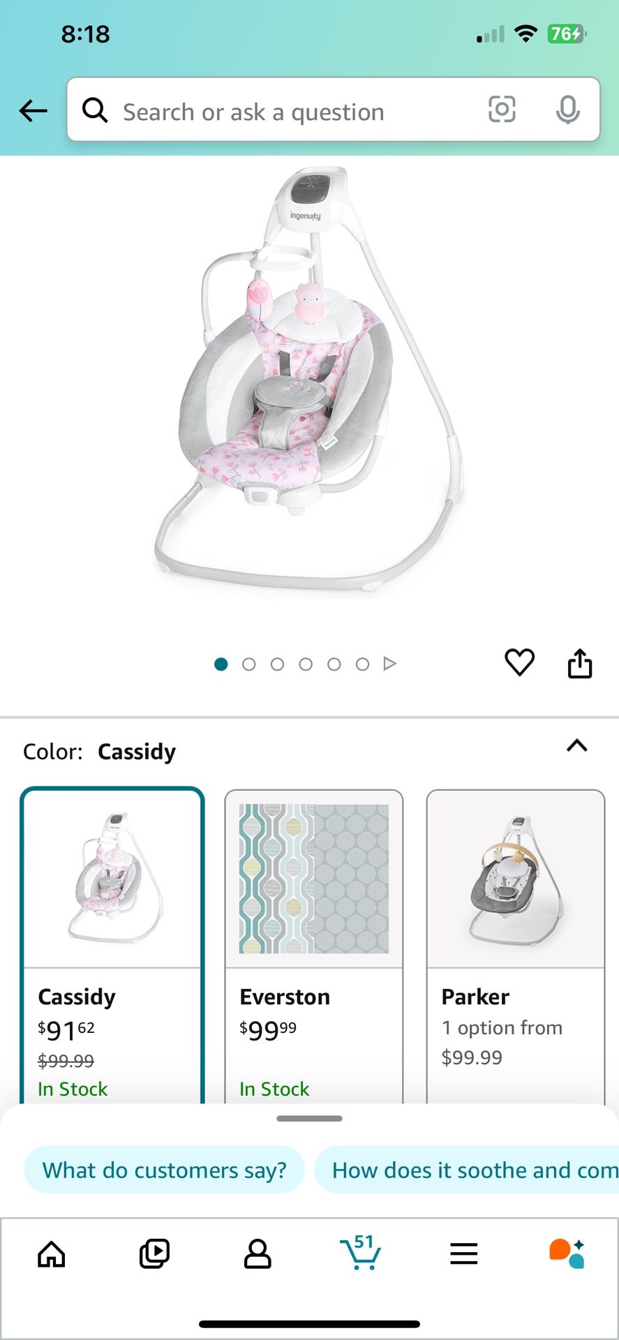 Ingenuity Baby Swing