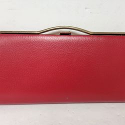 Vintage Women's Red Evening Bag Clutch Formal 1960's