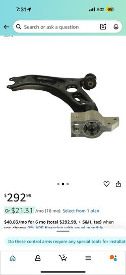 Volkswagen Cc Control Arm Both 2011 To 2017