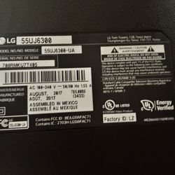 55 Inch TV For Sale - Model #55UJ6300