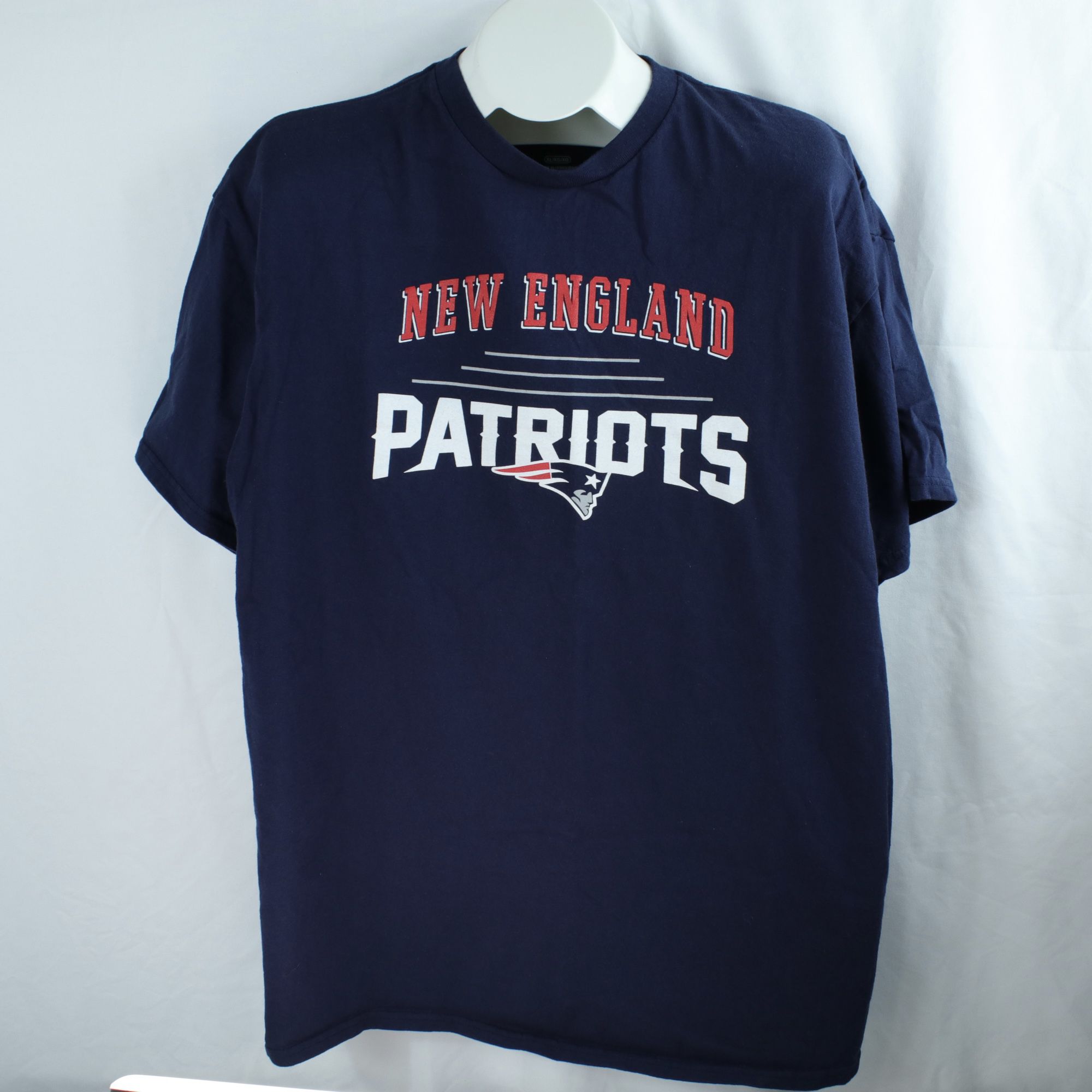 NFL Team Apparel Blue New England Patriots T Shirt Mens Size XL