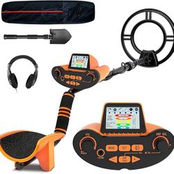 SUNPOW Metal Detector for Adults, Adjustable High Accuracy Beach Metal Detector with Ground Balance, Advanced DSP Chip