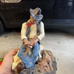 Sleeping Cowboy Statue