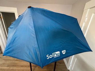 Sol Pro SPF 50+ Beach Umbrella Blue