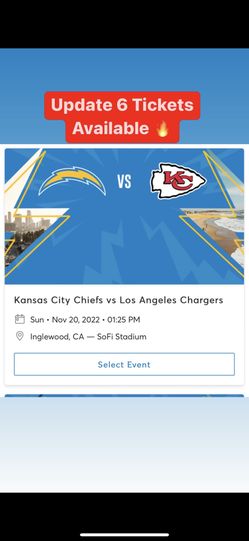 LOS ÁNGELES CHARGER TICKETS