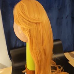 Long Synthetic  Hair Wig With Bangs