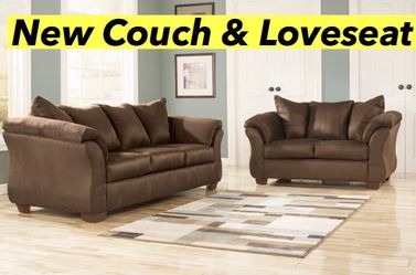 New Chocolate Couch And Loveseat Set! Sectional sofa Deals Available