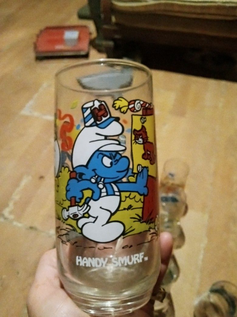 1982 Smurf Glasses--